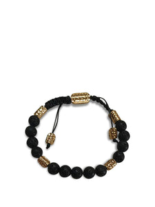 Black Beaded Bracelet