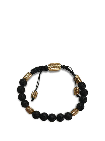 Black Beaded Bracelet
