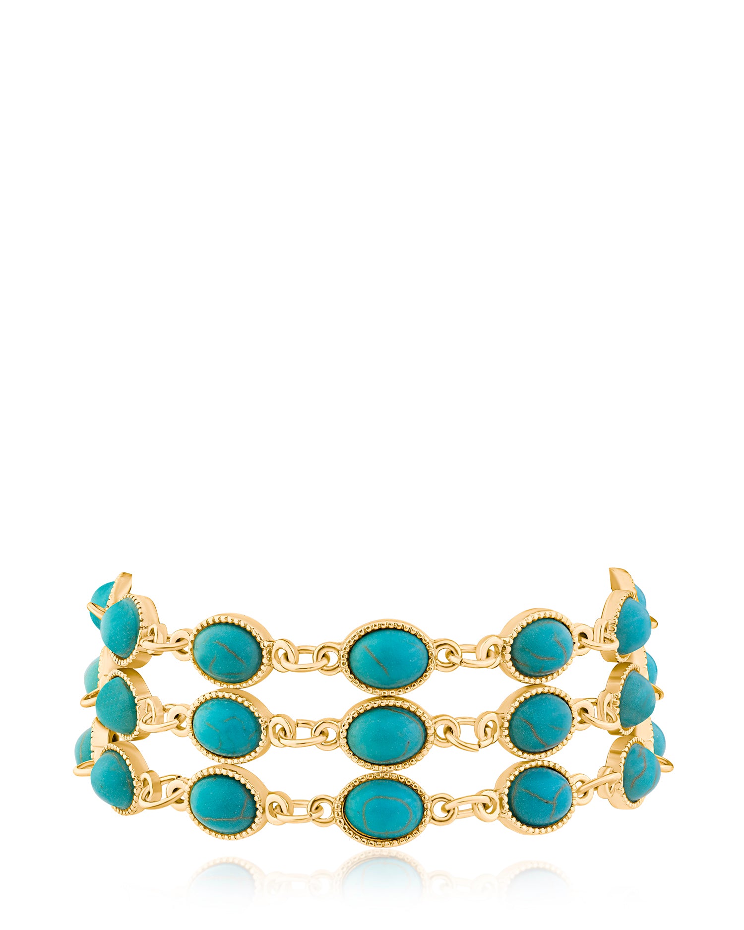 Triple Row Turquoise Bracelet