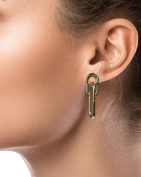 Interlocking Link Earrings