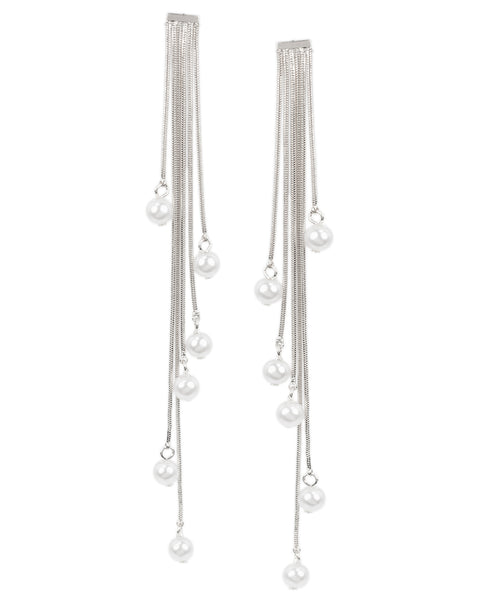 Pearl Shoulder Duster Earrings