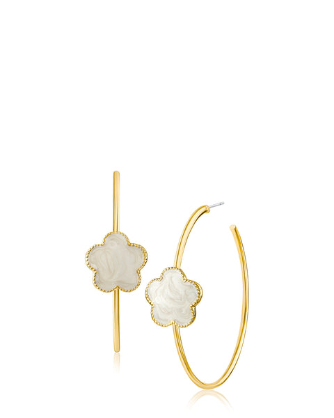 Clover Station Hoop Earrings