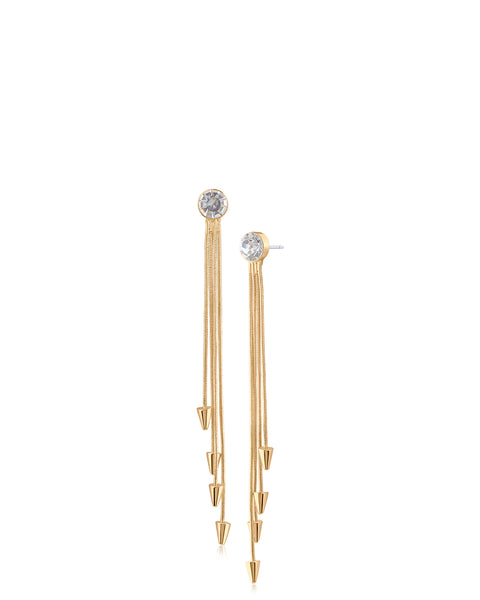 Crystal Snake Chain Drop Earrings