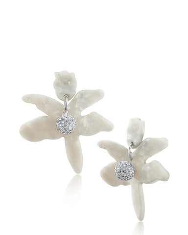Large Floral Drop Earrings
