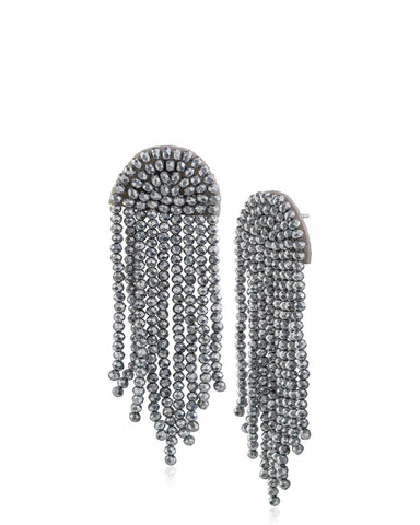 Beaded Fringe Earrings