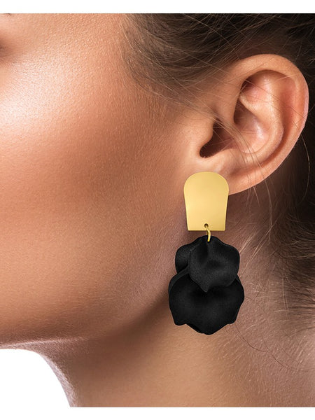 Ginkgo Leaf Flutter Drop Earrings
