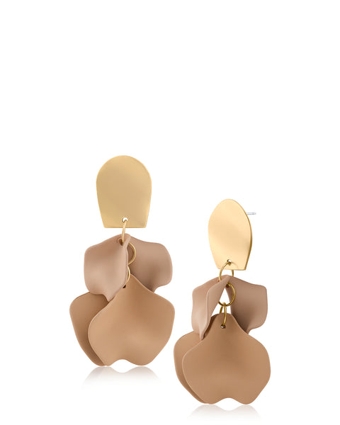 Ginkgo Leaf Flutter Drop Earrings