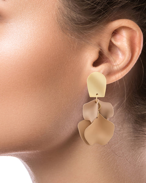 Ginkgo Leaf Flutter Drop Earrings