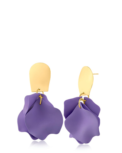 Ginkgo Leaf Flutter Drop Earrings