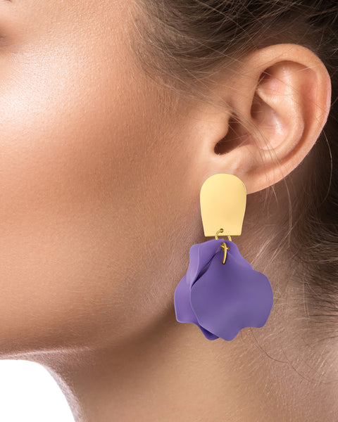 Ginkgo Leaf Flutter Drop Earrings