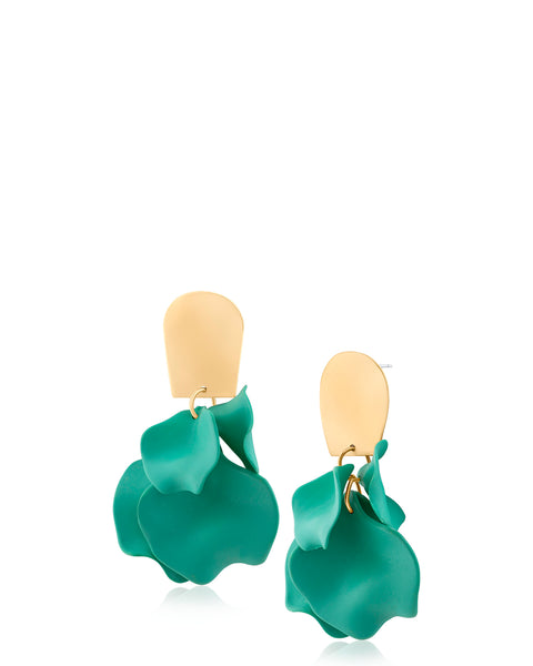 Ginkgo Leaf Flutter Drop Earrings