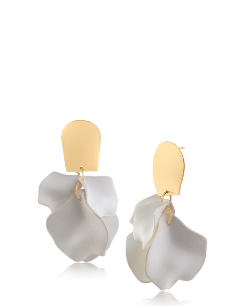 Ginkgo Leaf Flutter Drop Earrings
