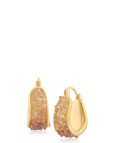 Crystal Hoop Earrings