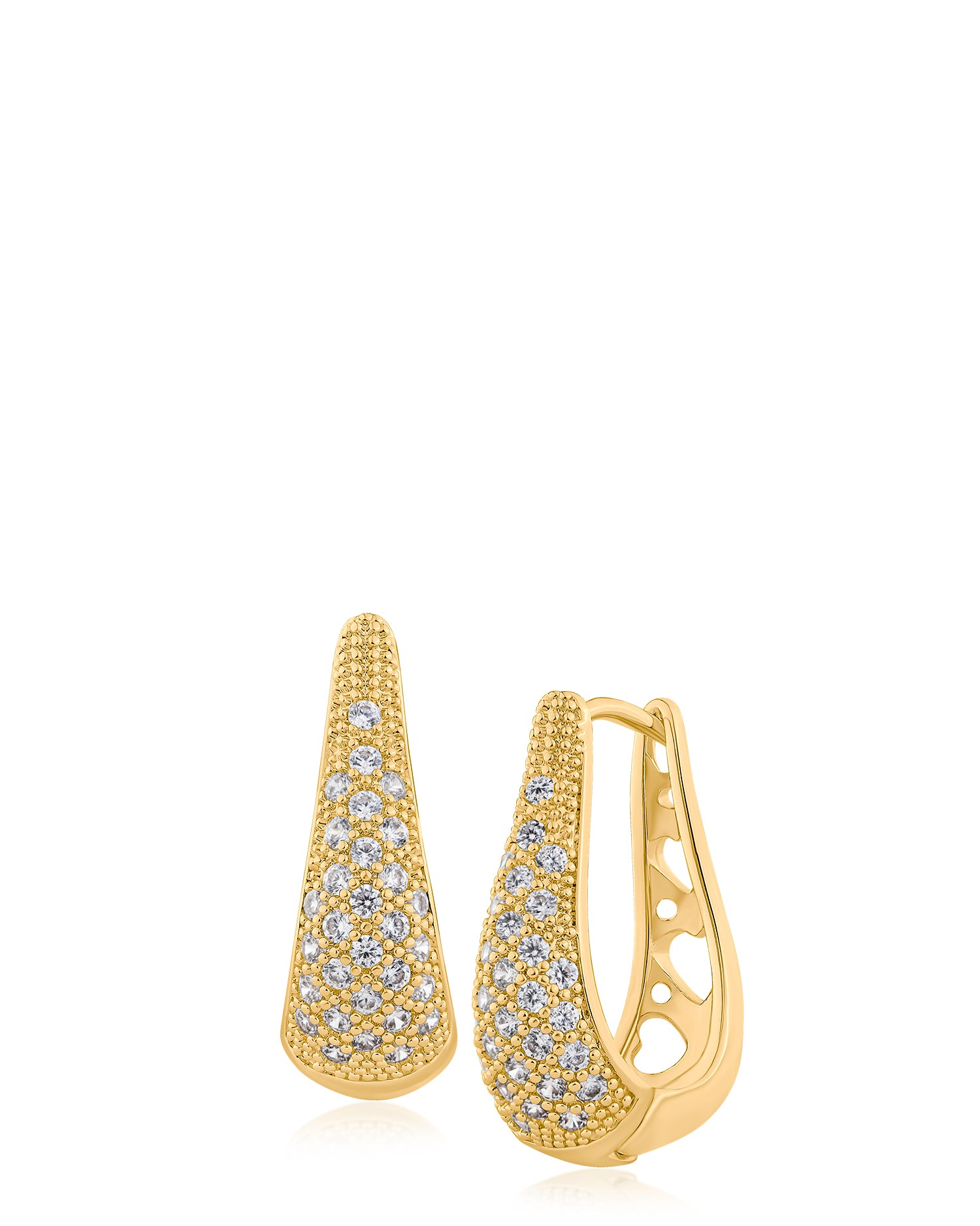 Crystal Hoop Earrings
