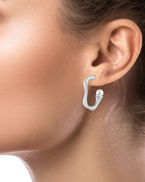 Structured Hoop Earrings