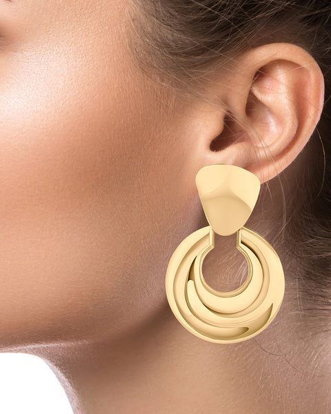 Door Knocker Statement Earrings