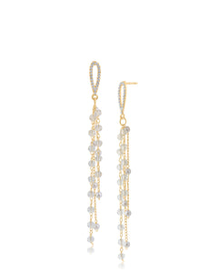 Fringe Beaded Earrings