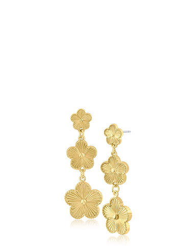 Clover Tiered Drop Earrings