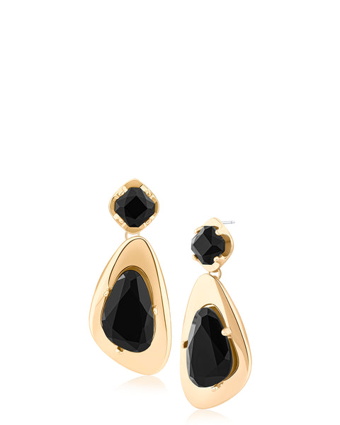 Crystal Molten Drop Earrings