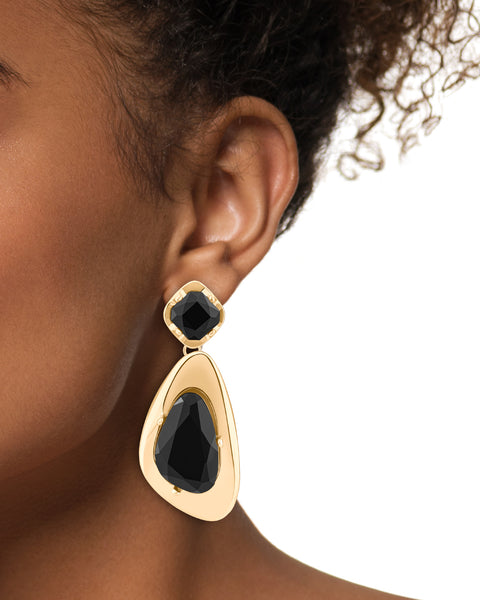 Crystal Molten Drop Earrings