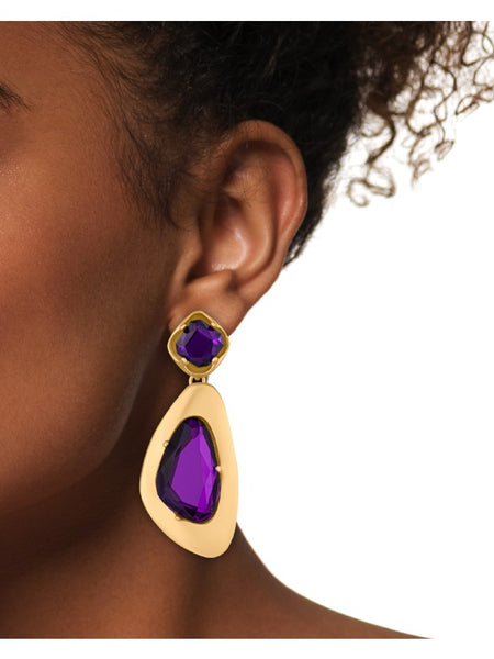 Crystal Molten Drop Earrings