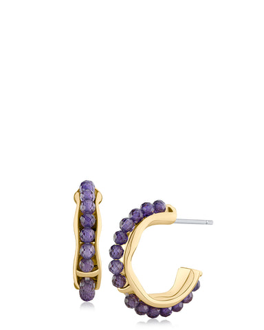 Beaded Hoop Earrings