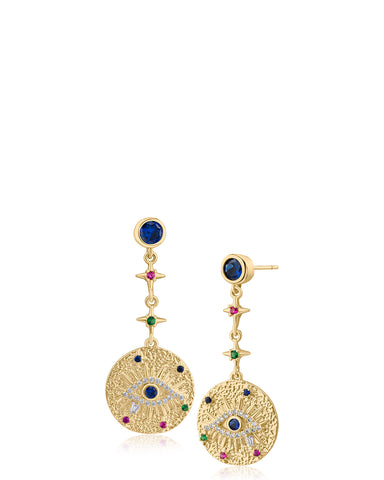 Evil Eye Drop Earrings
