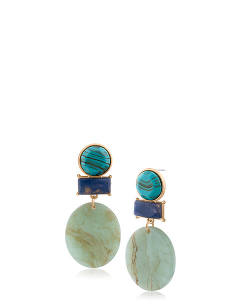 Geometric Boho Drop Earrings