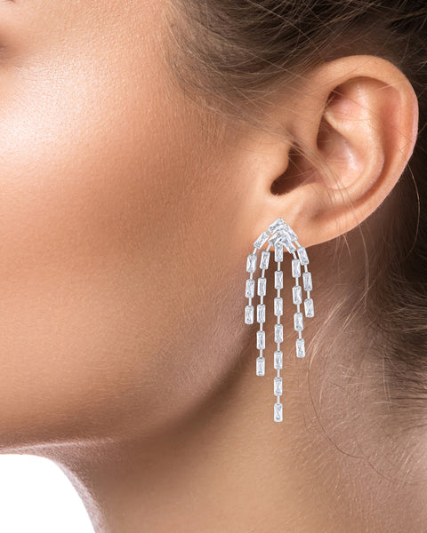 Baguette CZ Earrings