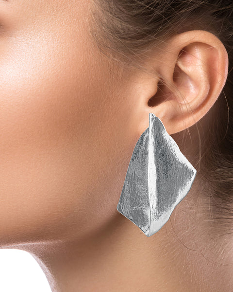 Sculpted Gold-Tone Statement Earrings