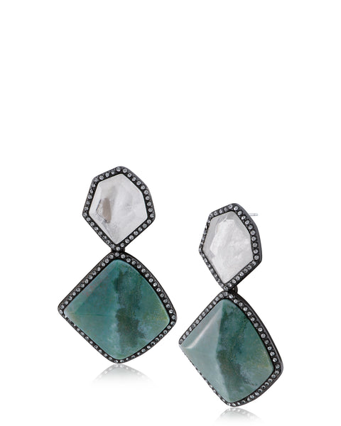 Semi-Precious Stone Drop Earrings