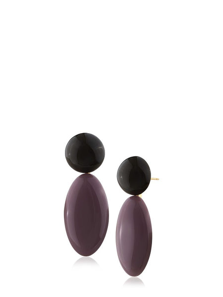 Retro Color-block Drop Earrings