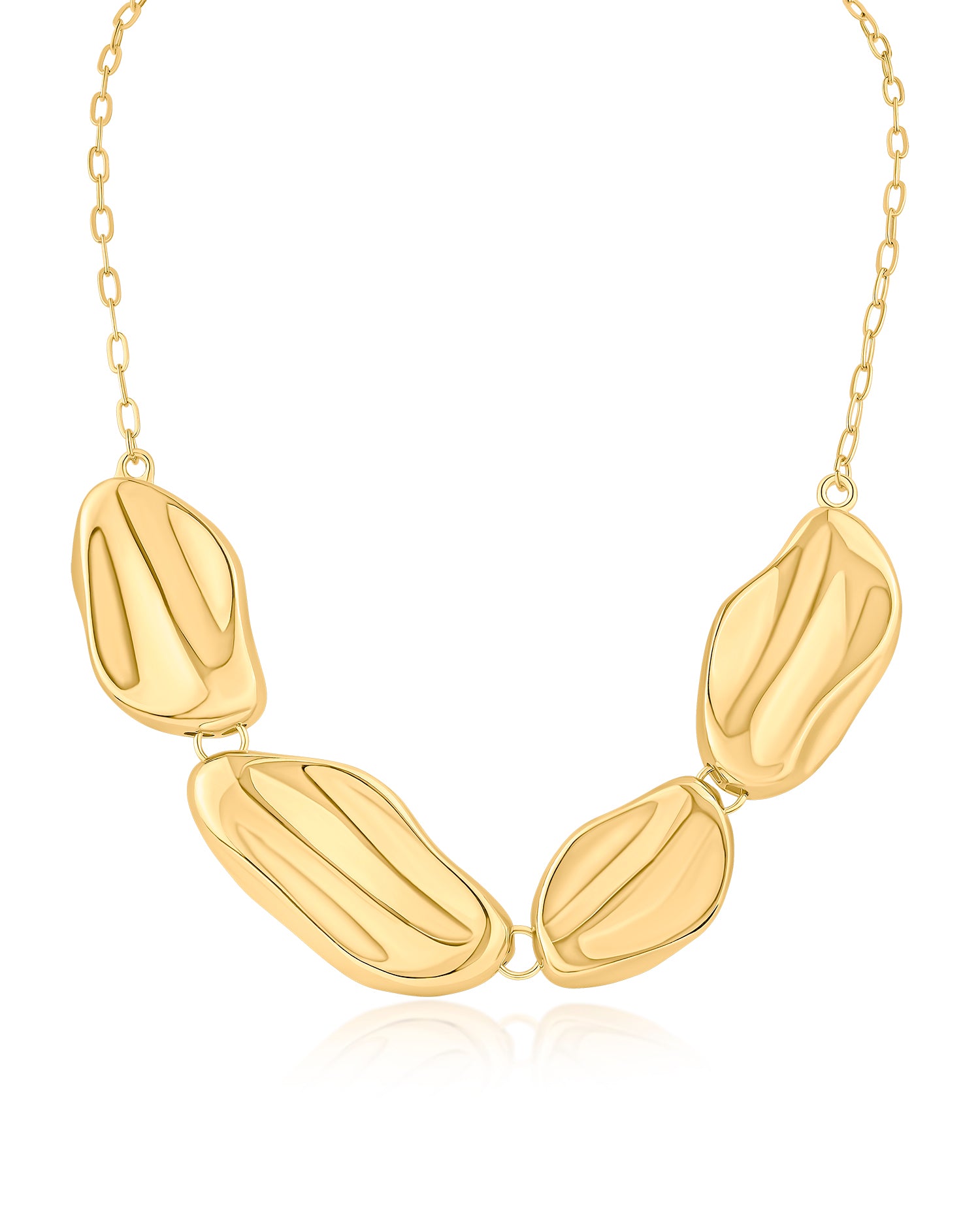 Gold Plated Wave Necklace