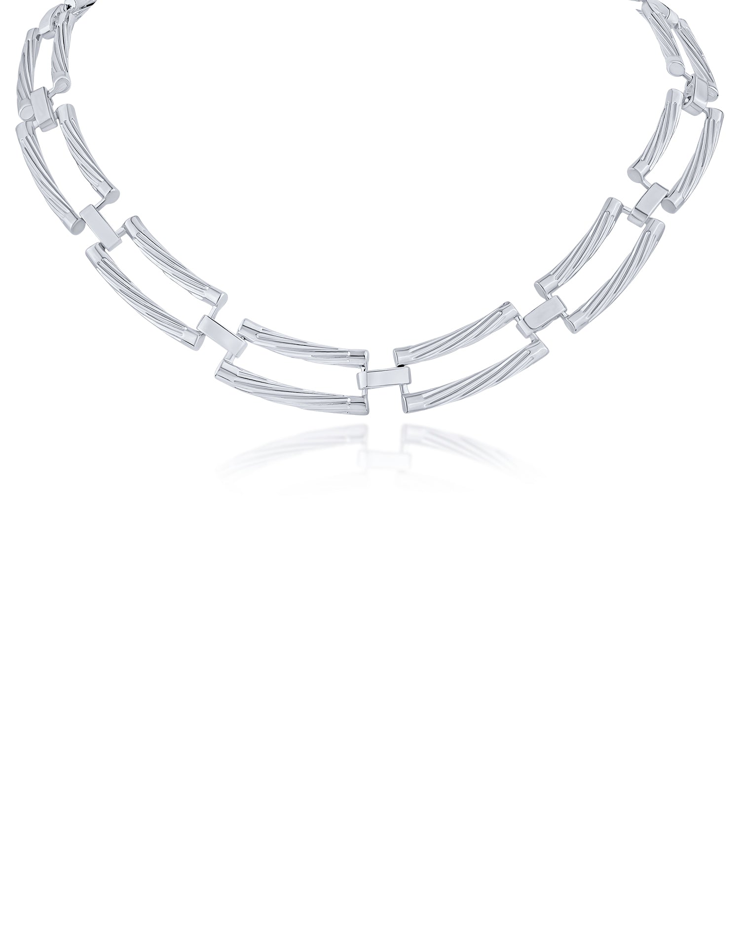 Structured Link Necklace