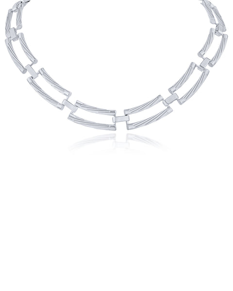 Structured Link Necklace