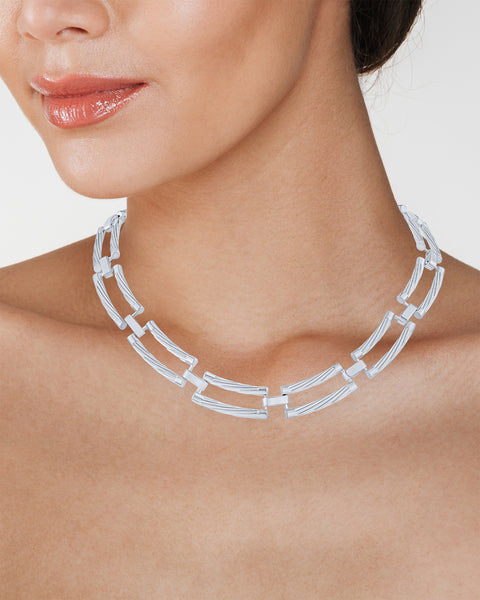 Structured Link Necklace