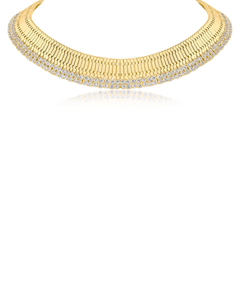 Gold Plated Collar Necklace