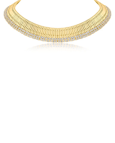 Gold Plated Collar Necklace