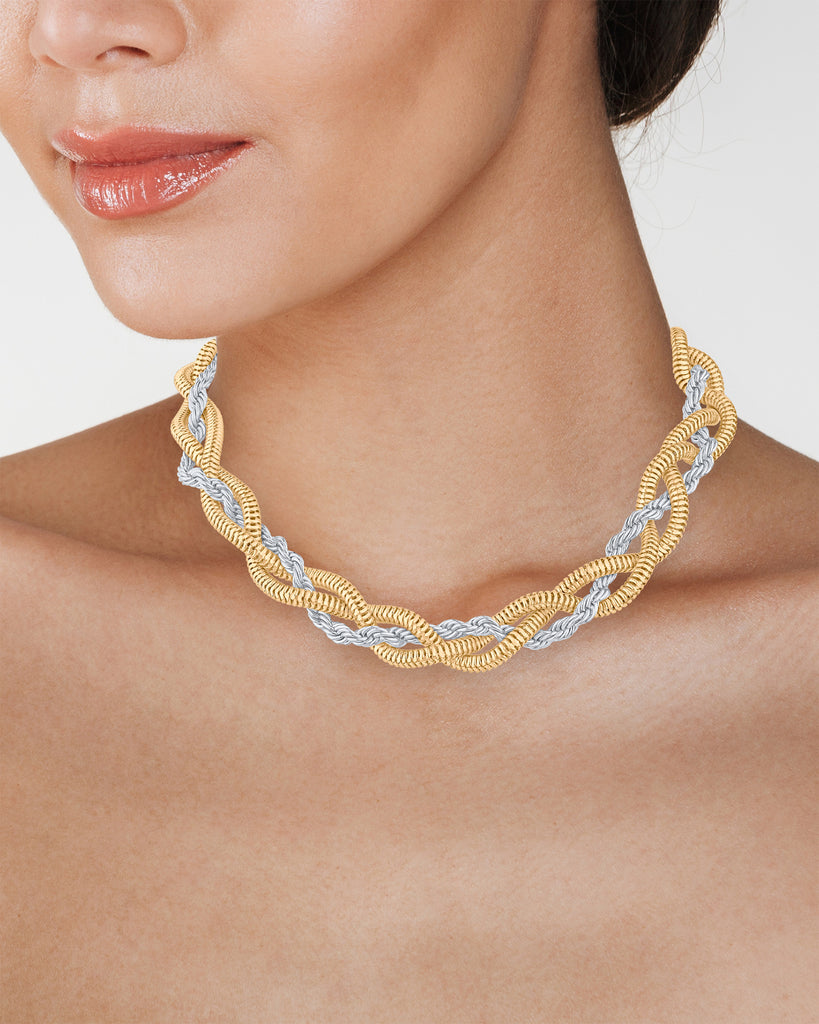 Woven Chain Necklace – Jardin Jewelry