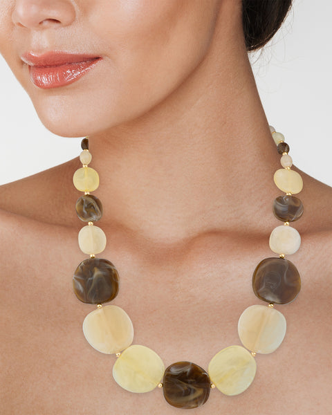 Graduated Disc Necklace