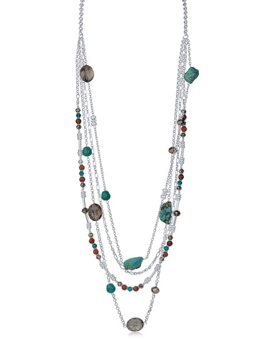 Layered Multi Stone Necklace