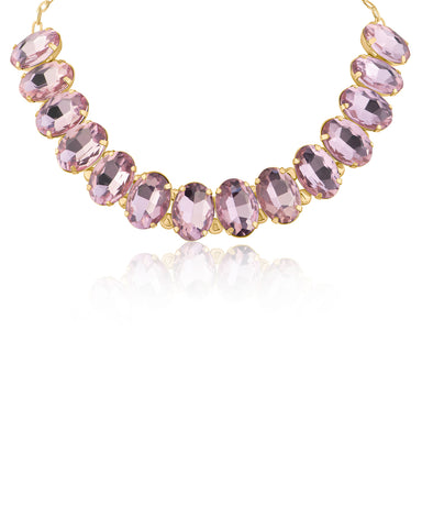 Oval Crystal Necklace