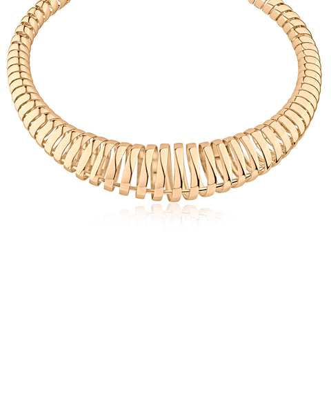 Graduated Coil Statement Necklace