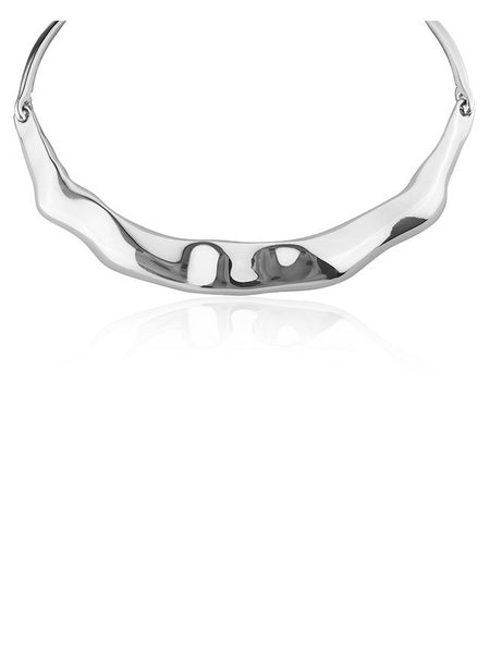 Molten Wave Collar Necklace