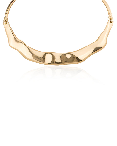 Molten Wave Collar Necklace
