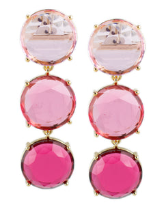 Pink Ombre Drop Earrings