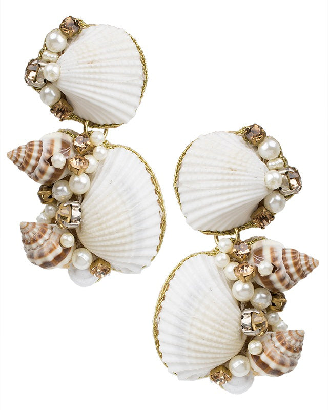 Double Shell Earrings
