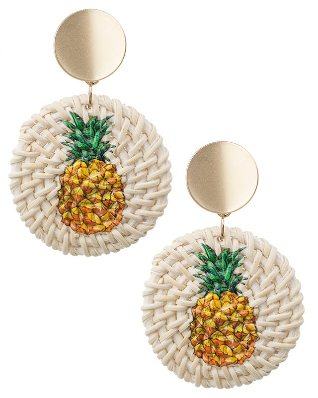 Pineapple Drop Earrings