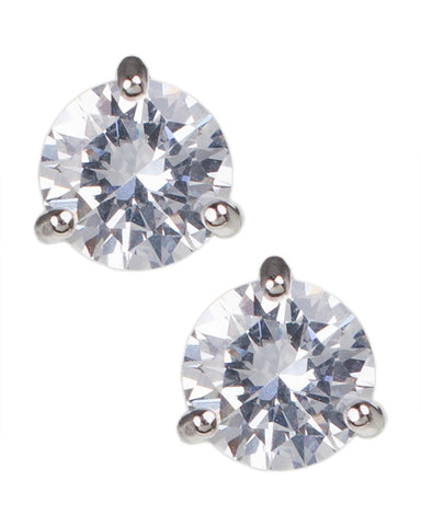 Round CZ Earring Set