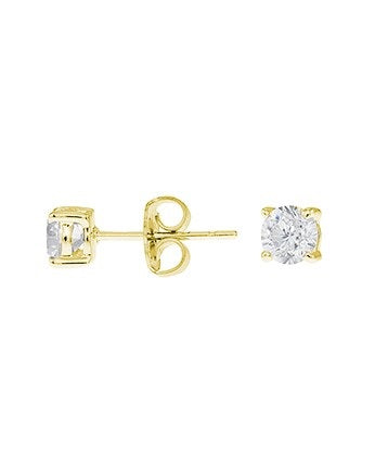 Gold Plated Petite Round Stud